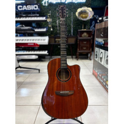 Violão Zellmer Provenance Folk Solido Cutway Aço Elétrico Mahogany Brilhan Pre Cherub C/ Capa