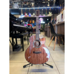 Violão Zellmer Pilgrim Cutway Aço Elétrico Mahogany Brilhante Pre Cherub C/ Capa - 1621