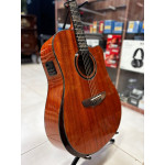Violão Zellmer Provenance Folk Solido Cutway Aço Elétrico Mahogany Brilhan Pre Cherub C/ Capa