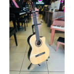 Violão Zellmer Primevo Classico Spruce Cutaway Nylon Eletrico Brilhante - 2108