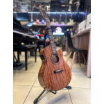 Violão Zellmer Pilgrim Cutway Aço Elétrico Mahogany Brilhante Pre Cherub C/ Capa - 1621