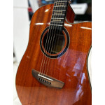 Violão Zellmer Provenance Folk Solido Cutway Aço Elétrico Mahogany Brilhan Pre Cherub C/ Capa