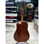 Violão Zellmer Heritage Folk Cutway Aço Elétrico Greyburst Brilhante Pre Cherub C/ Capa