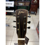 Violão Zellmer Heritage Folk Cutway Aço Elétrico Greyburst Fosco Pre Cherub C/ Capa