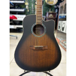 Violão Zellmer Heritage Folk Cutway Aço Elétrico Honeyburst Fosco Pre Cherub C/ Capa