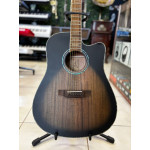 Violão Zellmer Heritage Folk Cutway Aço Elétrico Greyburst Fosco Pre Cherub C/ Capa
