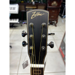Violão Zellmer Heritage Folk Cutway Aço Elétrico Brownburst Fosco Pre Cherub C/ Capa