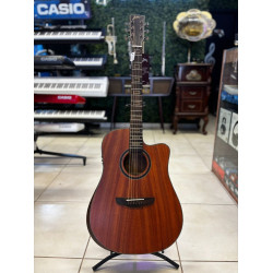 Violão Zellmer Provenance Folk Solido Cutway Aço Elétrico Mahogany Fosco Pre Cherub C/ Capa