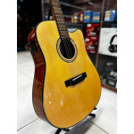 Violão Zellmer Heritage Folk Cutway Aço Elétrico Spruce Brilhante Pre Cherub C/ Capa