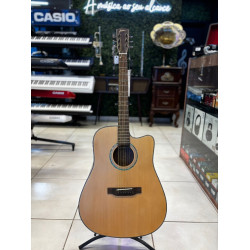 Violão Zellmer Heritage Folk Cutway Aço Elétrico Spruce Fosco Pre Cherub C/ Capa