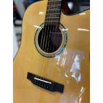 Violão Zellmer Heritage Folk Cutway Aço Elétrico Spruce Brilhante Pre Cherub C/ Capa