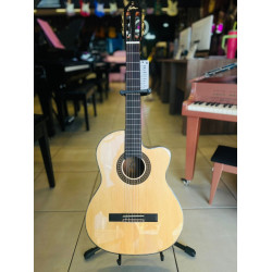 Violão Zellmer Primevo Classico Spruce Cutaway Nylon Eletrico Brilhante - 2108