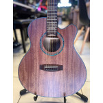 Violão Zellmer Pilgrim Cutway Aço Elétrico Mahogany Fosco Pre Cherub C/ Capa - 1620