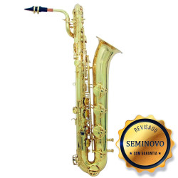 SAXOFONE BARITONO ZION BY PLANDER BS110L EB LAQ - SEMINOVO