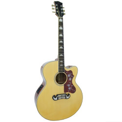 VIOLAO MARQUES JUMBO VA209 ACO EL ACUSTICO NT